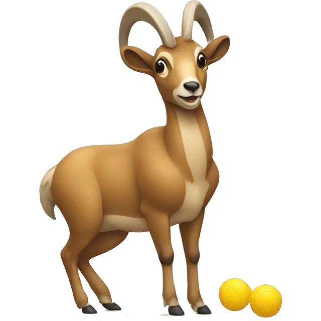 Chamois working out emoji