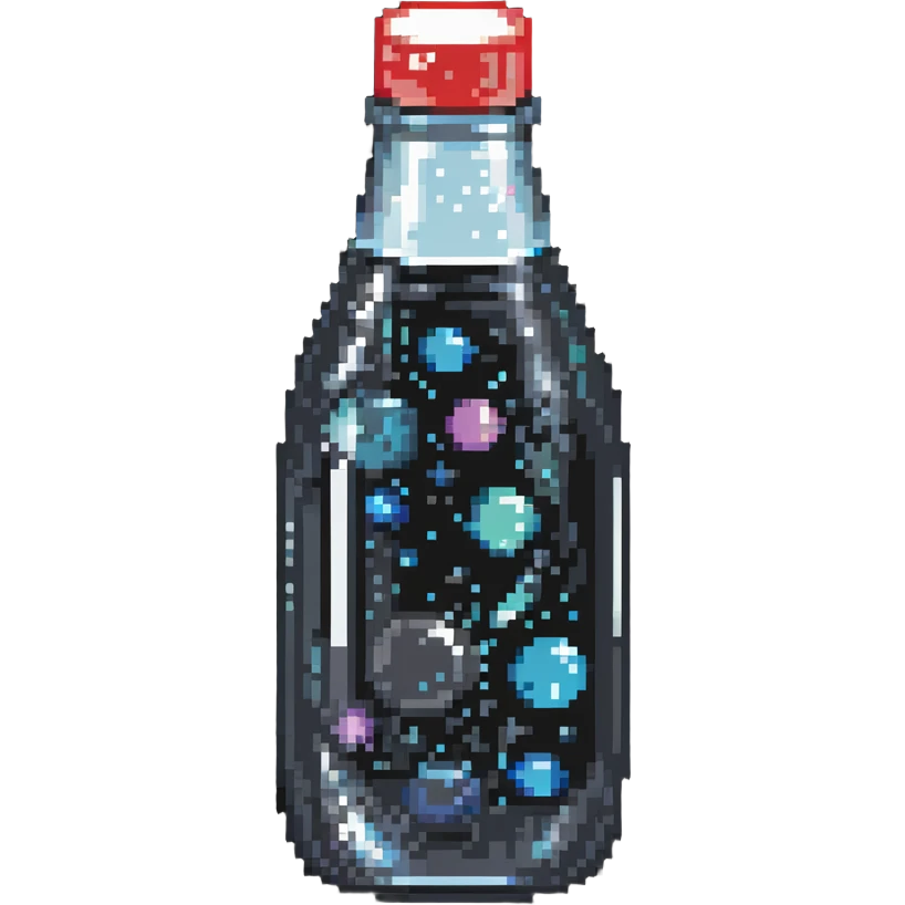 Harpic bottle with bubbles and sparkles emoji
