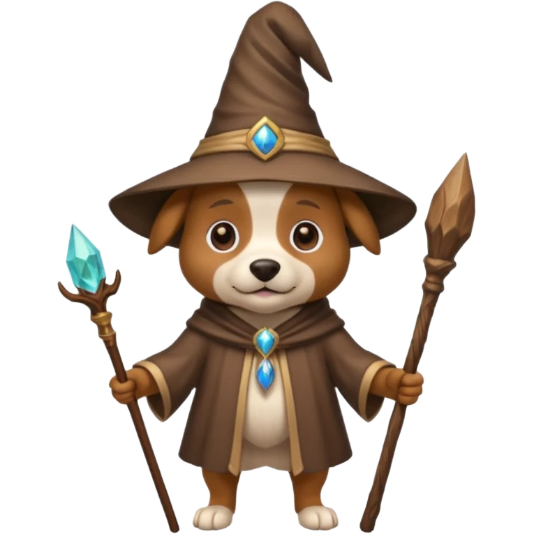Dog wizard emoji