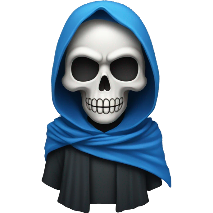 Grim reaper with a blue bandana  emoji