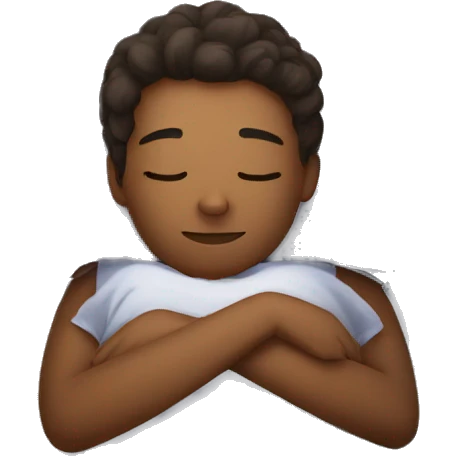Sleeping on bed cuddle  emoji