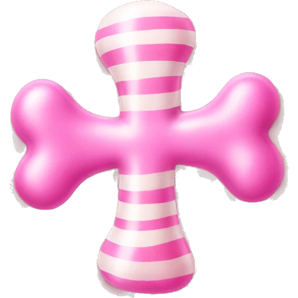 pink candy bone emoji
