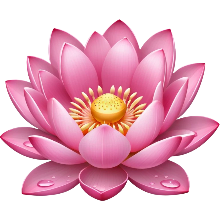 pink lotus flower emoji