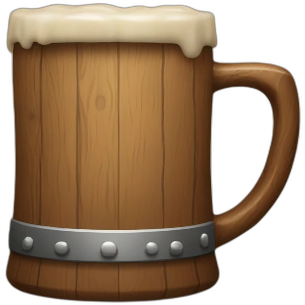 wood beer mug emoji