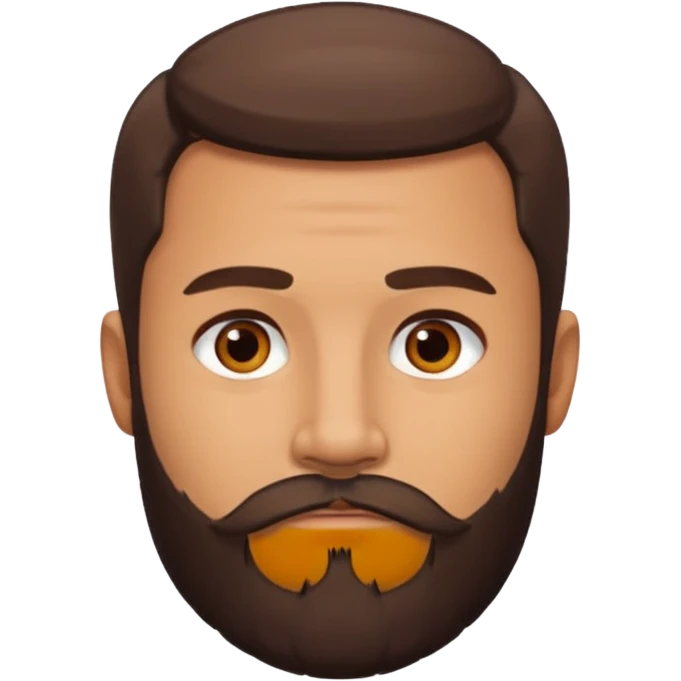 the man with a beard only on his chin emoji