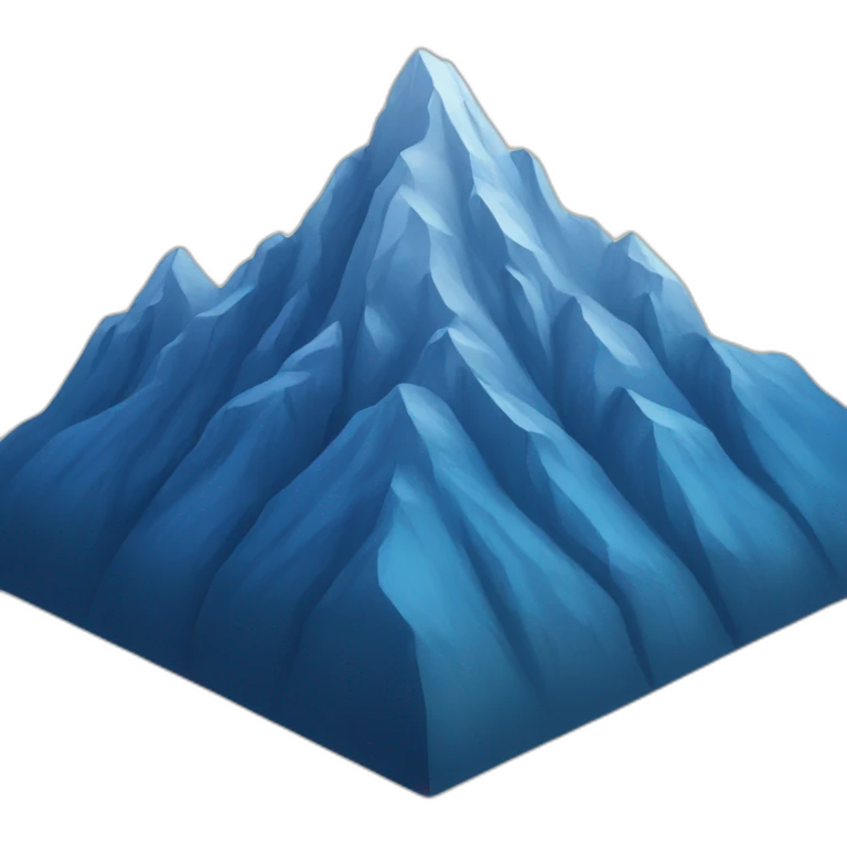blue mountain emoji