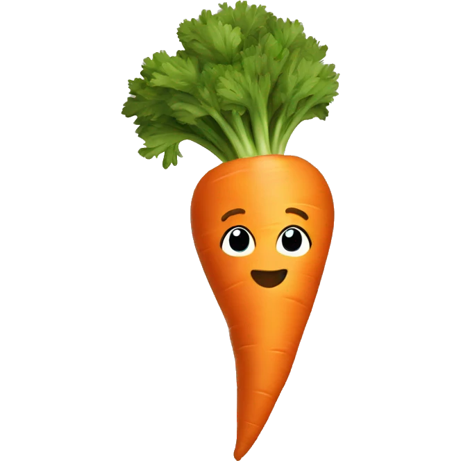 bunched carrot emoji