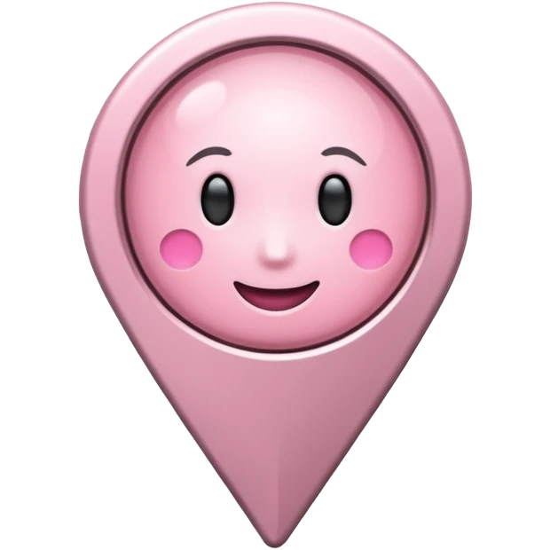 location pin light pink  emoji
