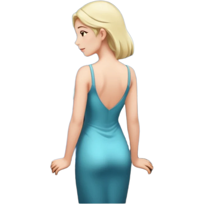 Female back arched in moonlight, skin glowing against stone walls emoji