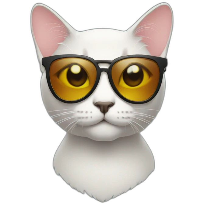 Cat with sunglasses emoji