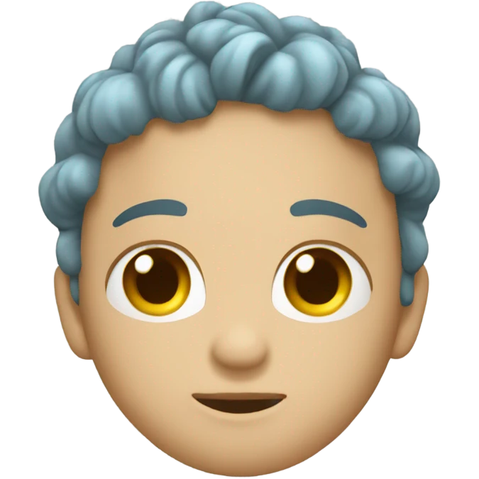 Corona color celeste emoji