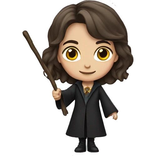 Female Harry Potter carrying a wand emoji