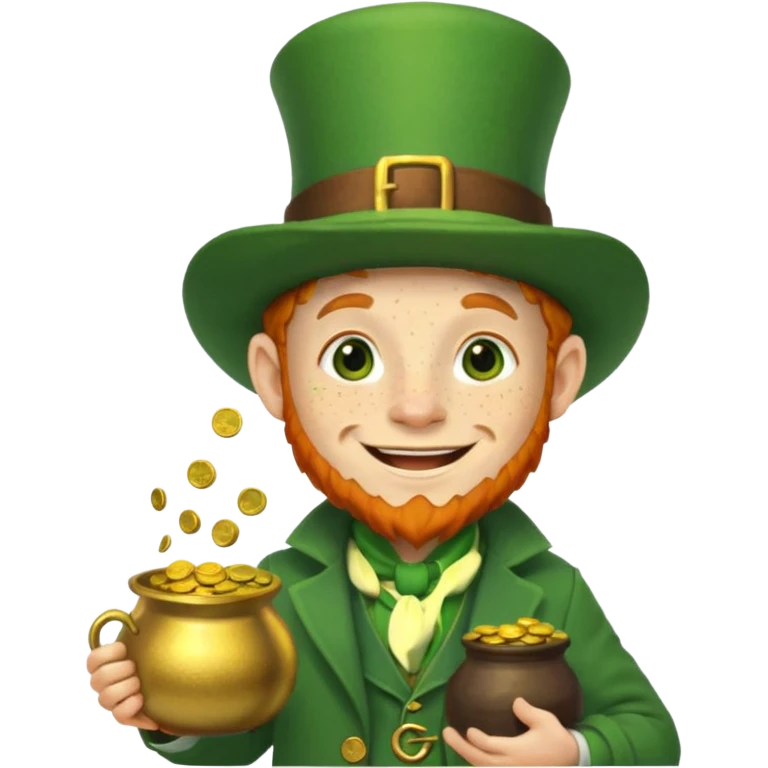 funny leprechaun emoji