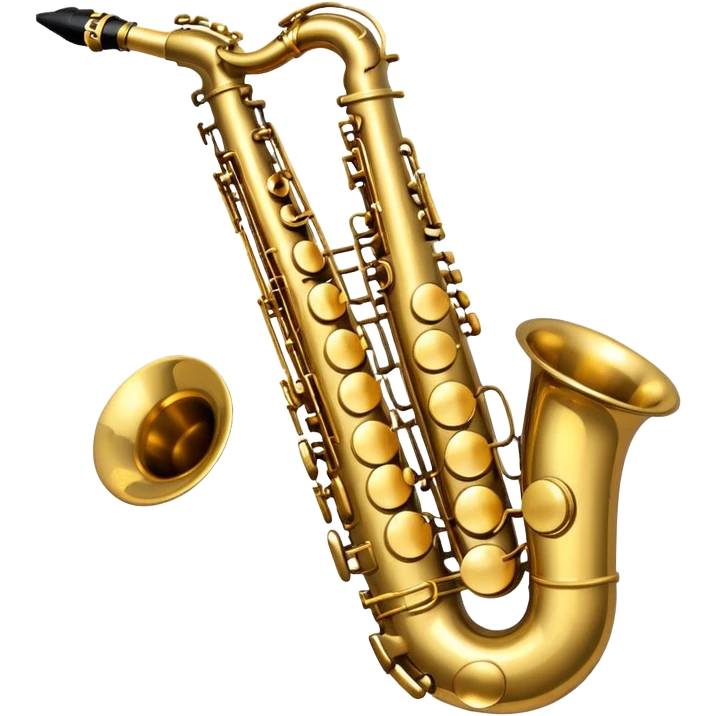 saxophone with a shining highlight emoji