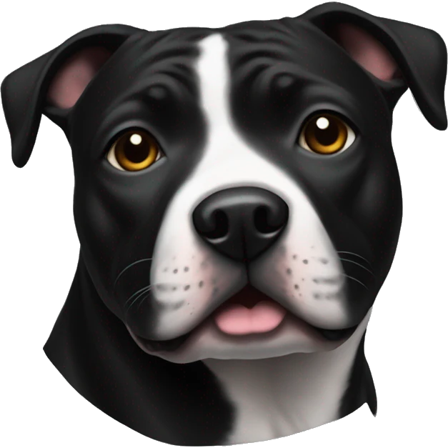 Staffie noir Noël  emoji