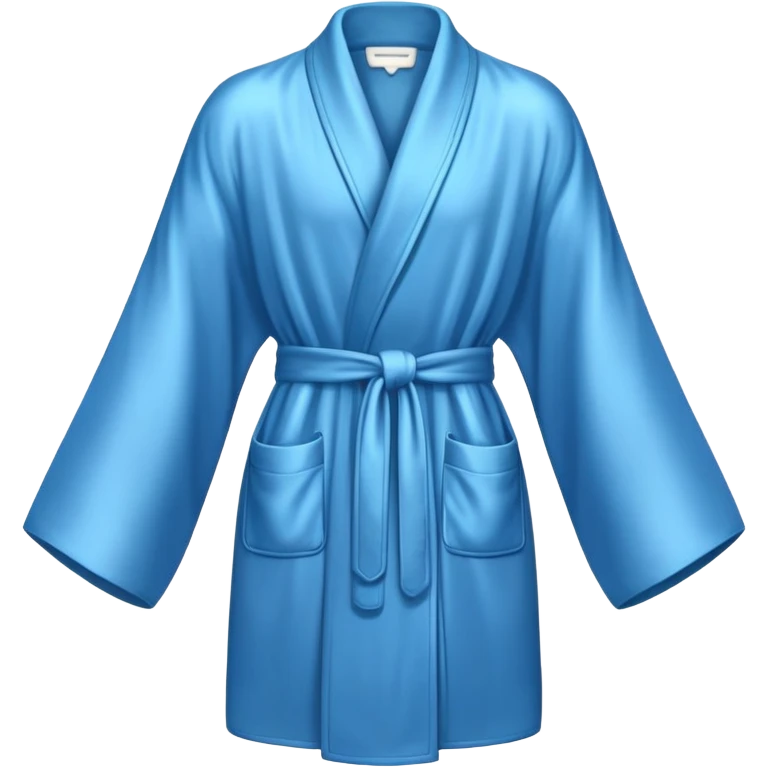 Blue silky robe emoji