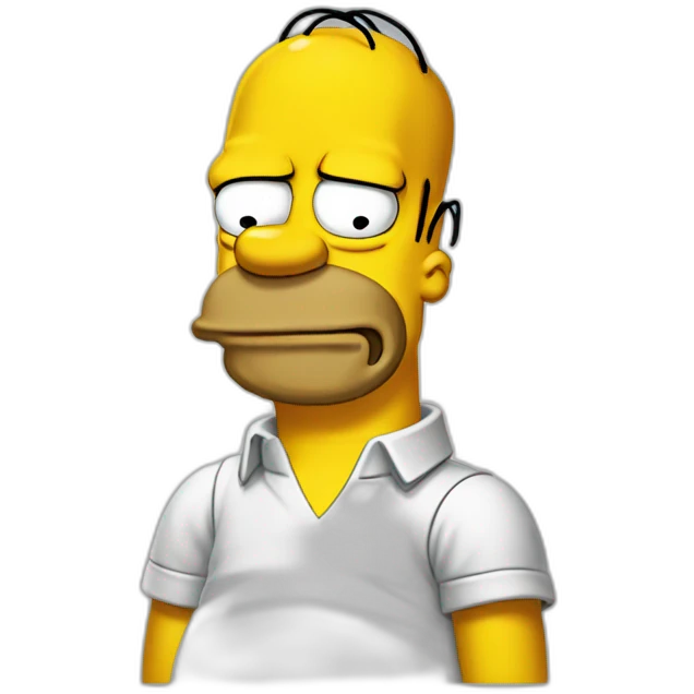 Homer simpson laugthing emoji