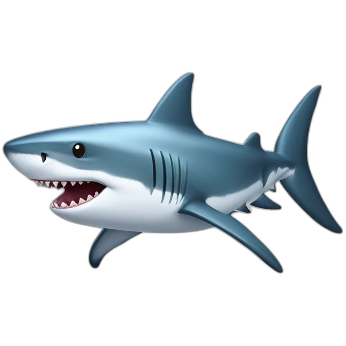 Shark-with-hat emoji