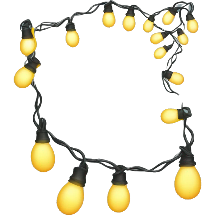garland with lights emoji