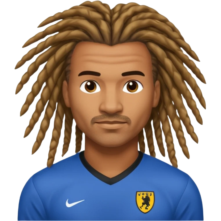 Ruud gullit with the iconic hair emoji