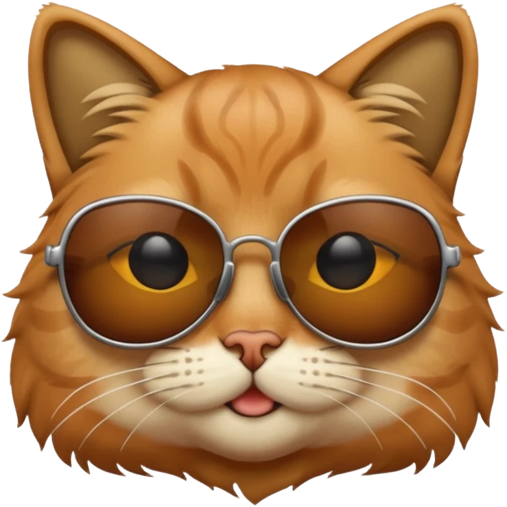 Cat wearing sunglasses emoji