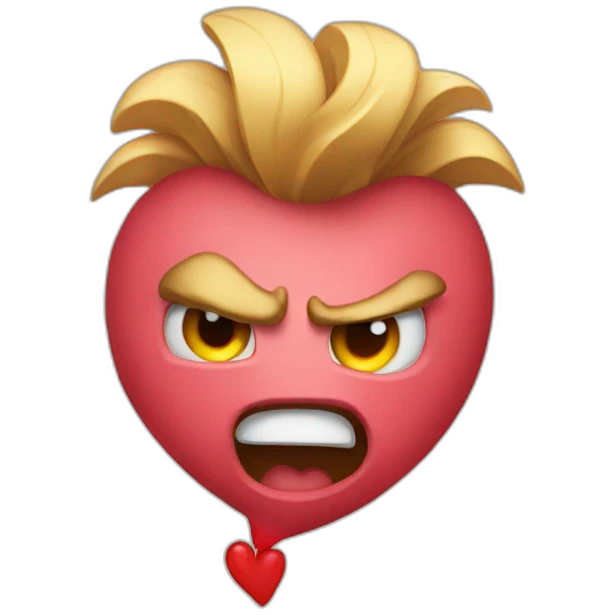 angry happy heart emoji