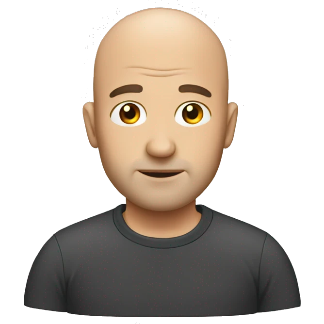 balding man emoji