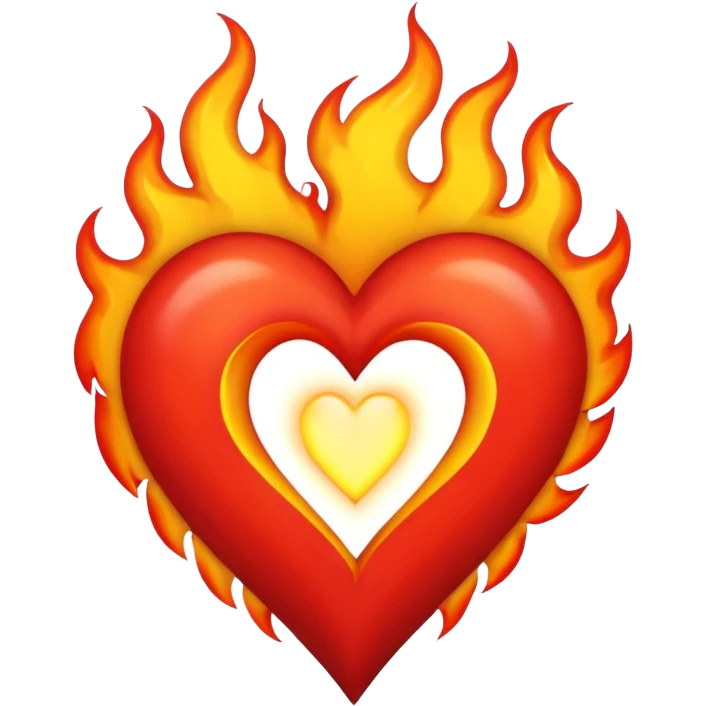Make flaming hearts in all colours but heart would be separate nature emoji