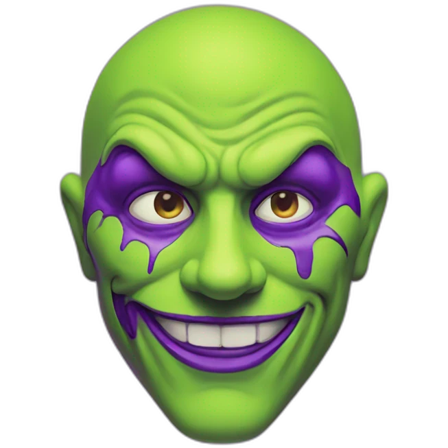 lemon-green-and-purple-neon-joker emoji