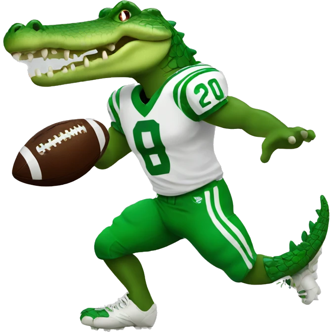 Crocodile play football emoji