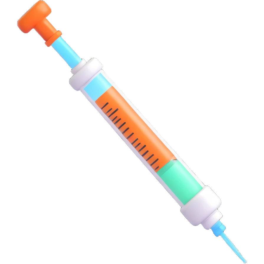 A syringe emoji