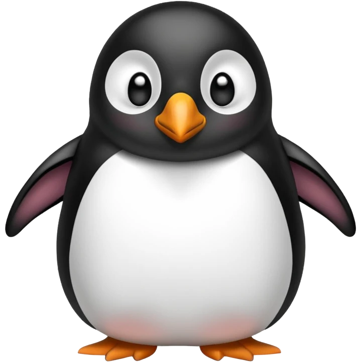 Sad giant emoji penguin begging for pardon giant lovely eyes cute sad emoji