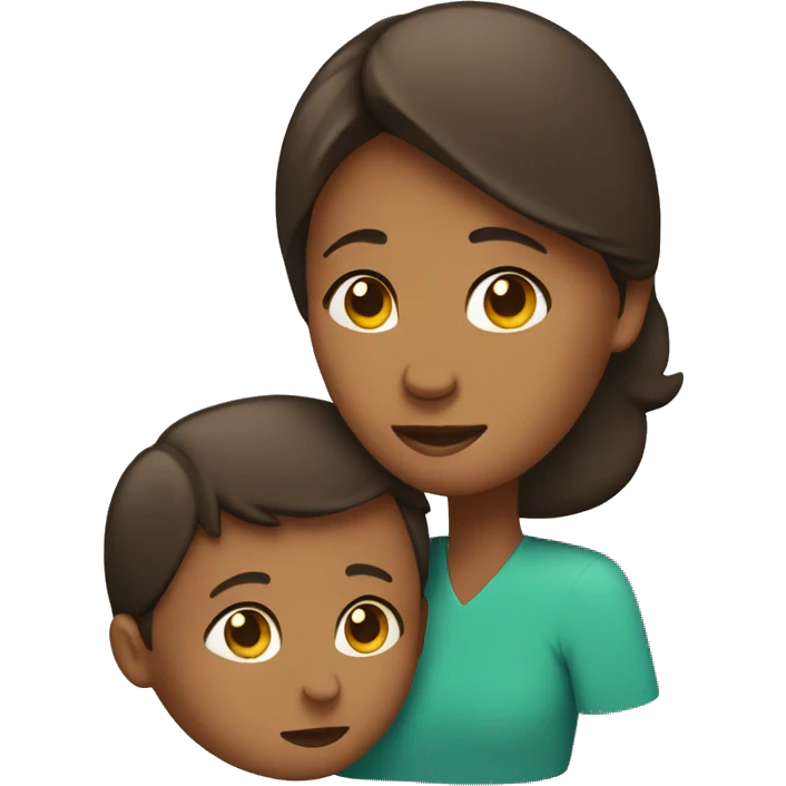 Mom holding son emoji