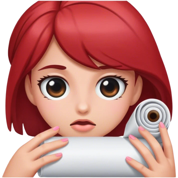 A girl rolls eyes  emoji