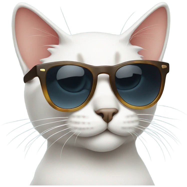 Cat with sunglasses emoji