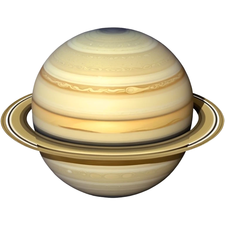 planet Saturn with rings emoji