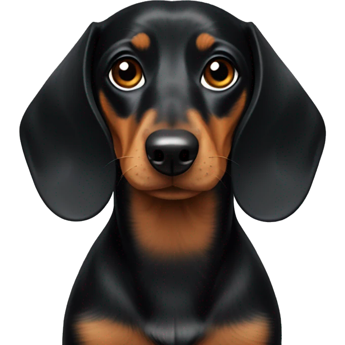 black and tan dachshund  emoji