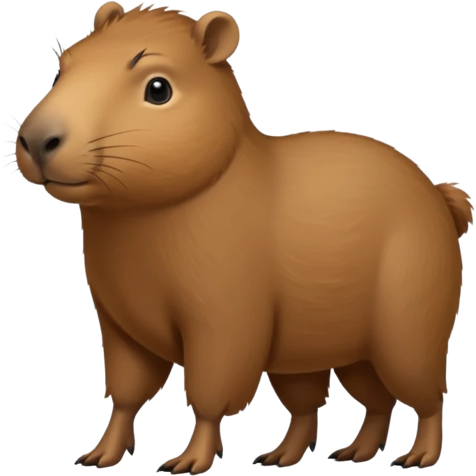 Capybara (Full) walking in 4 legs  emoji
