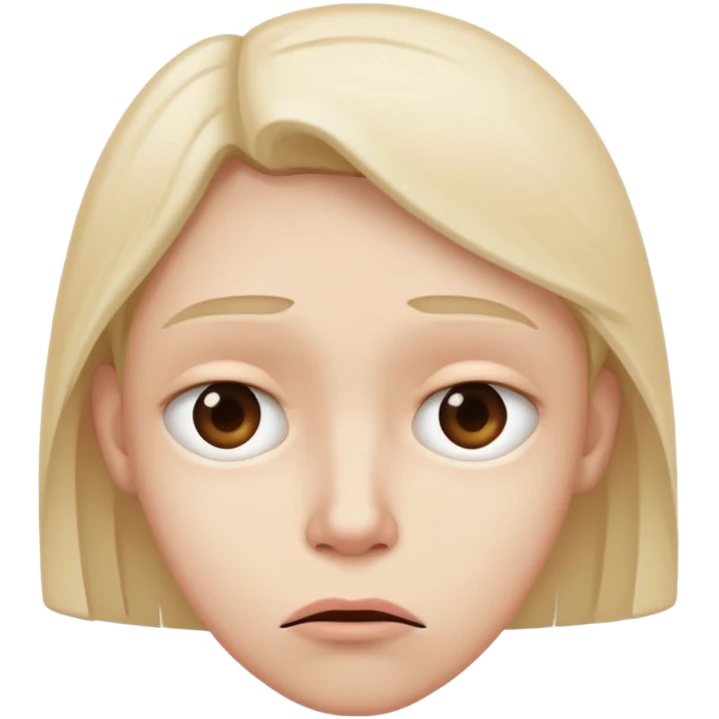 Bad mood and very sad  emoji