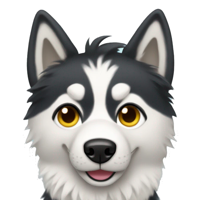 Husky wearing tutu emoji