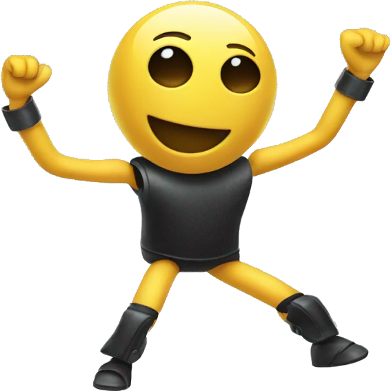 a dancing chatbot emoji