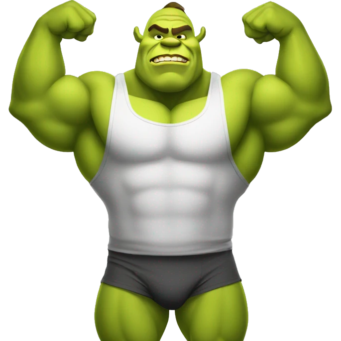 shrek as bodybuilder emoji