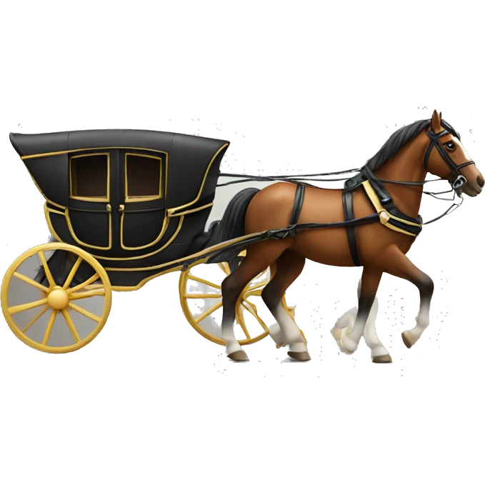 
horses pulling a carriage emoji