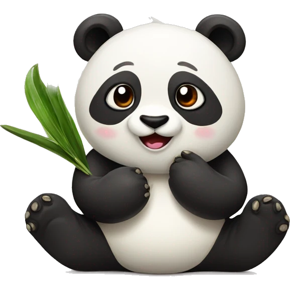 panda with dumpling emoji