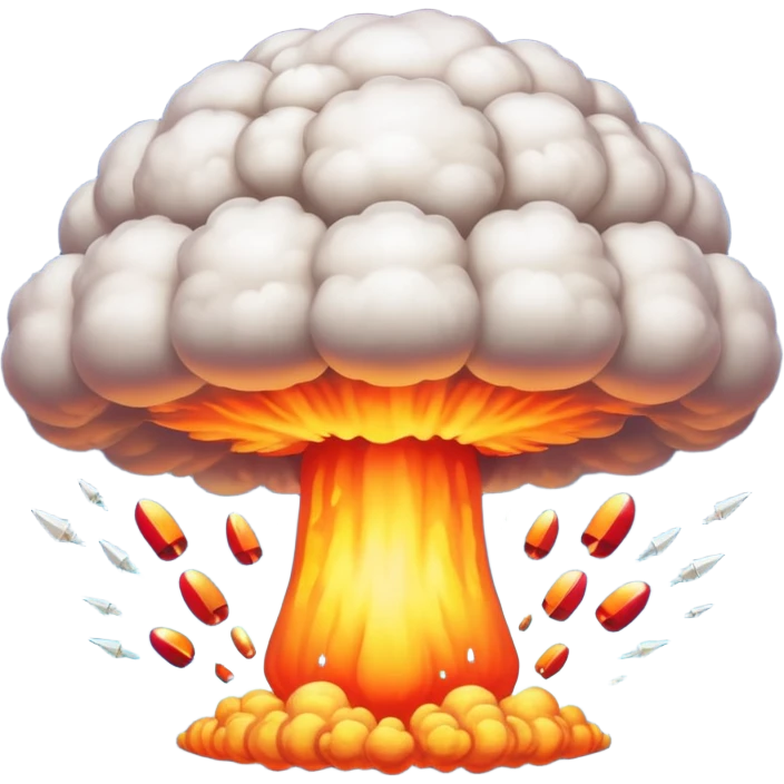 A huge nuclear bomb emoji