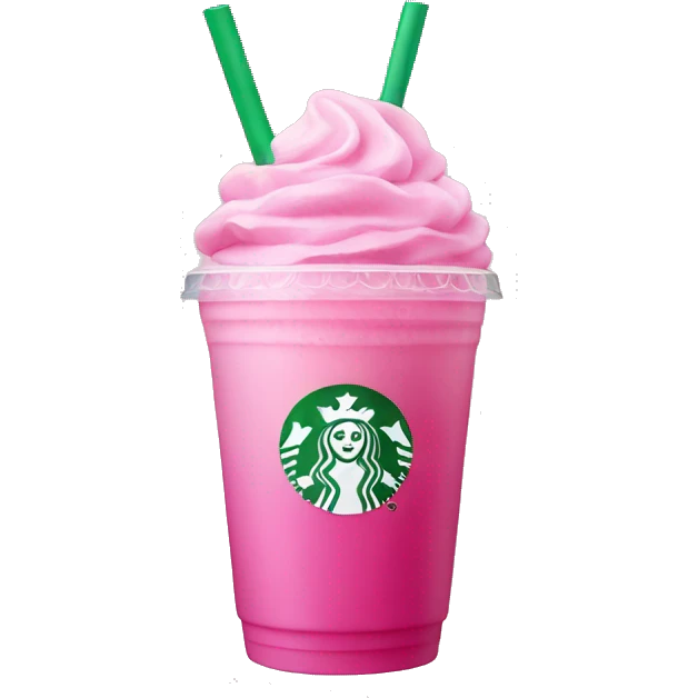 Pink drink Starbucks emoji
