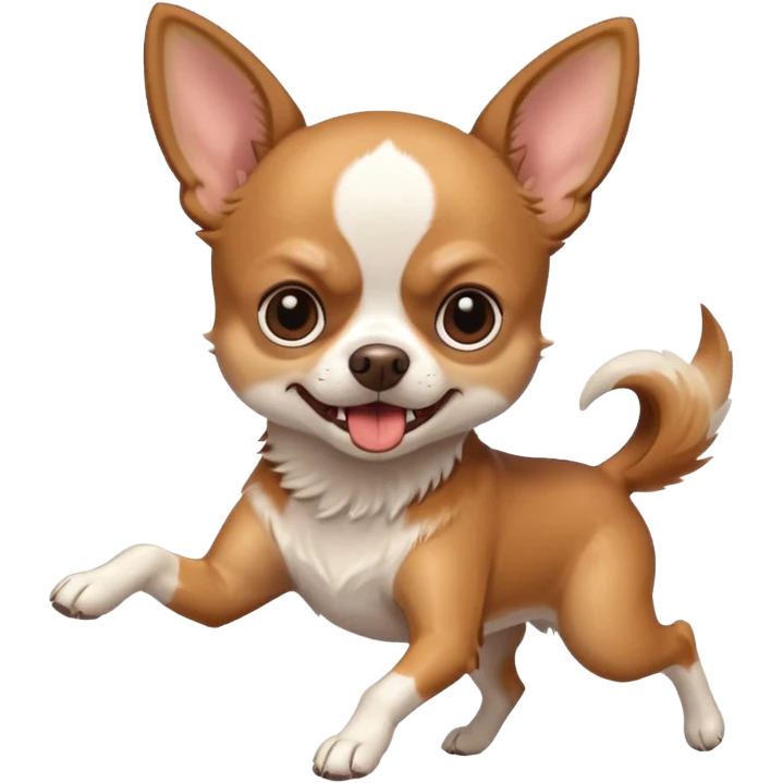 very angry chihuahua running emoji