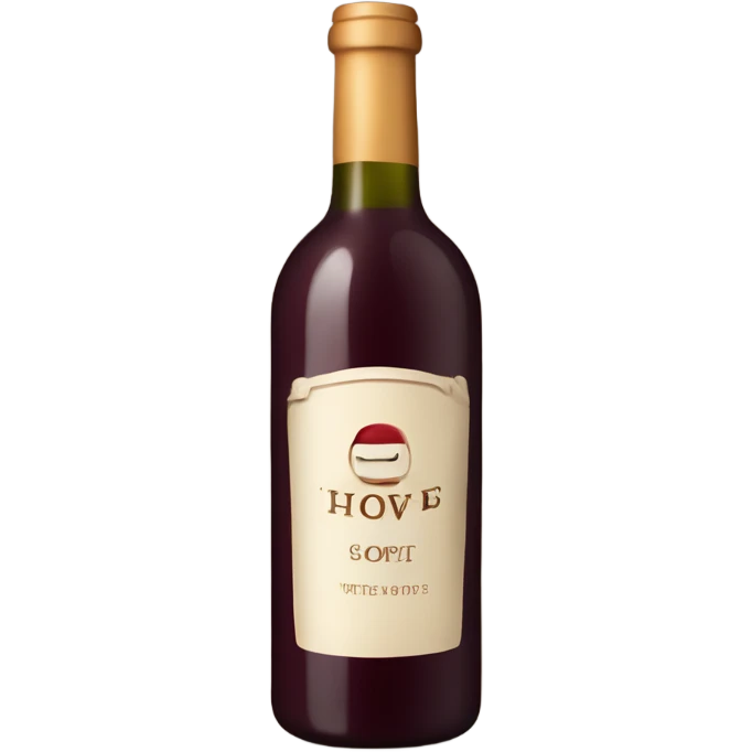 Bottle of wine emoji