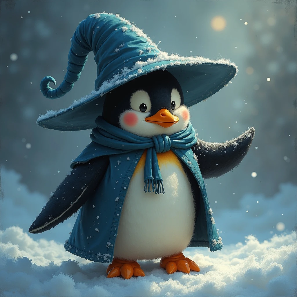 Penguin Wizard emoji
