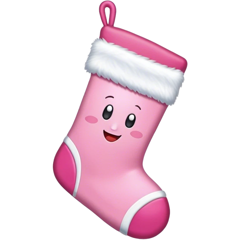 Pink christmas emoji